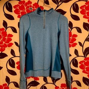Blue athletic long sleeve